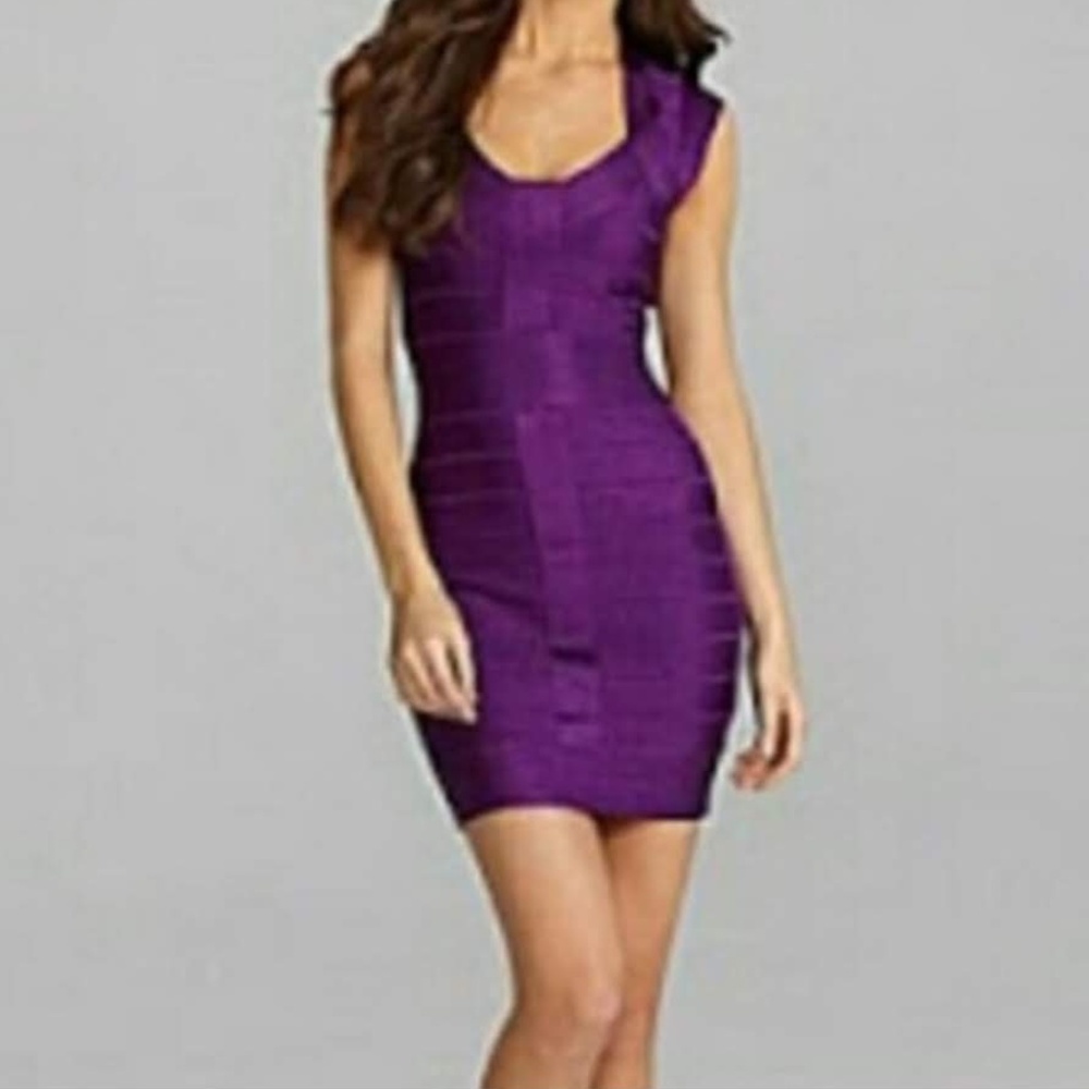 French Connection Purple Bodycon Dress Size 2